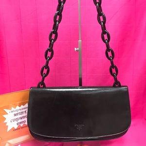 prada plastic chain bag